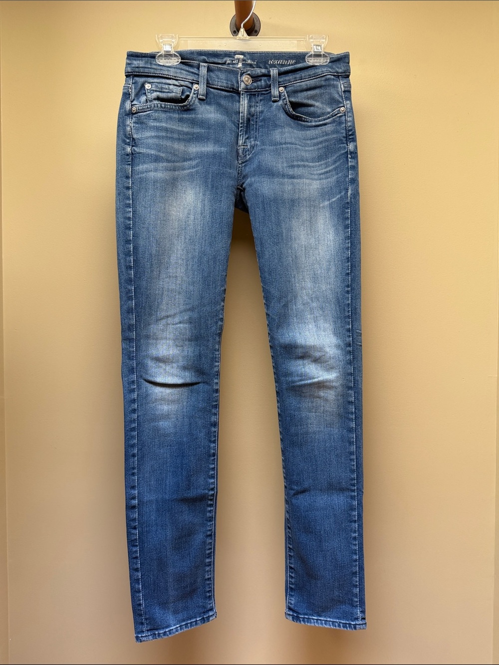 7 For All Mankind Women's Skinny Jeans - Faded Blue